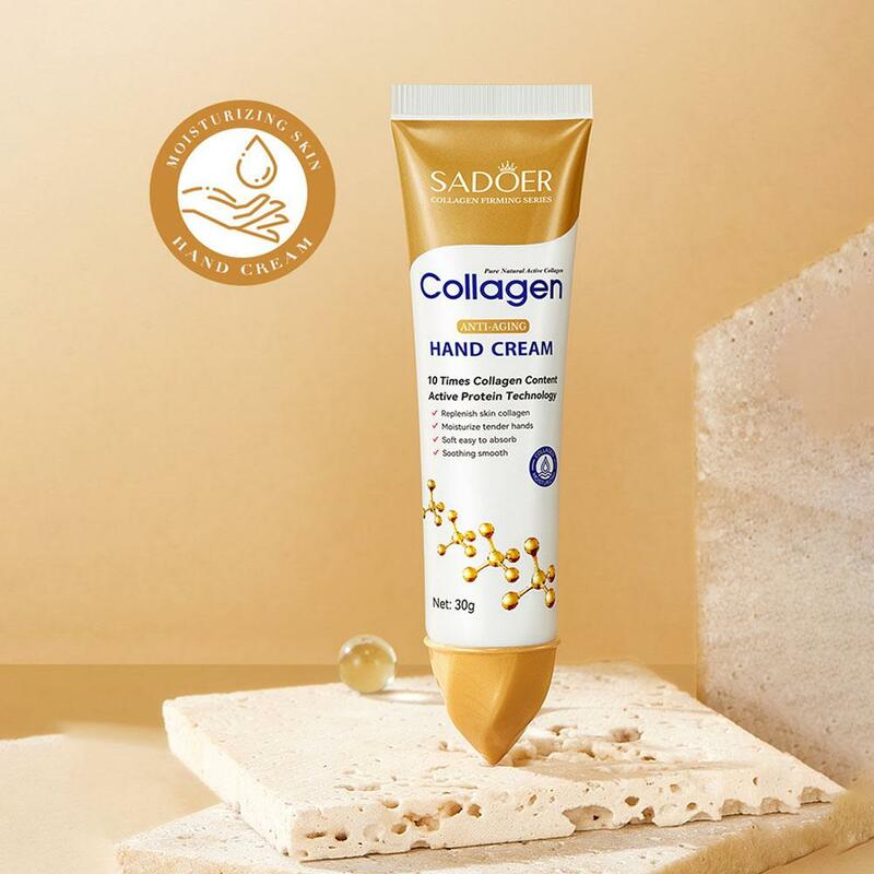1pcs Hand Cream For Collagen Essence Anti-Aging Anti-crack Repair Moisturizing Anti-wrinkle Nourish Exfoliating Calluses Handcar