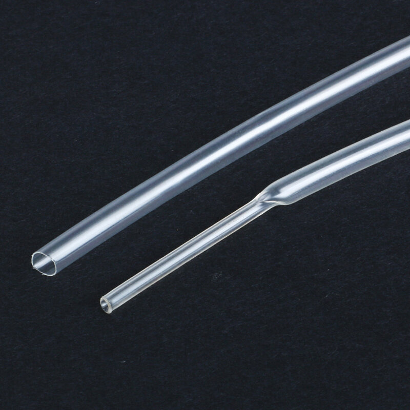 Termoresistant Tube termokurczliwe różne poliolefinowe izolacja drutu kabel Sleeving ciepła 1 metr przezroczysty poliolefin 2:1