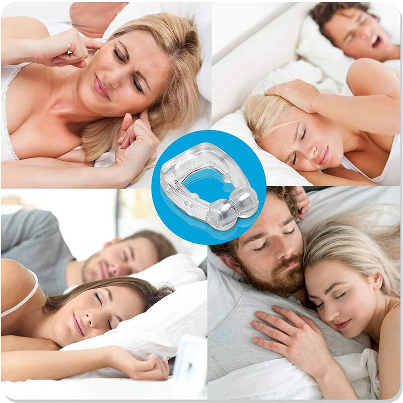 Sleeping Aid Healthy Care dispositivo Anti-russamento russare stop Anti-russamento Apnea naso Breathe Clip Stop russare dispositivo