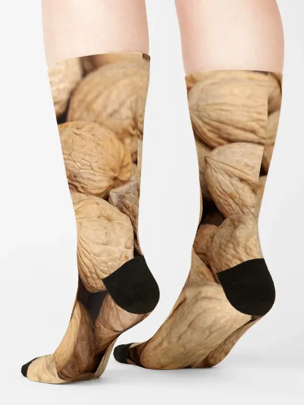Unisex antiderrapante algodão meias, nozes meias, meias aquecidas, presente de Natal, alta qualidade, homens e mulheres