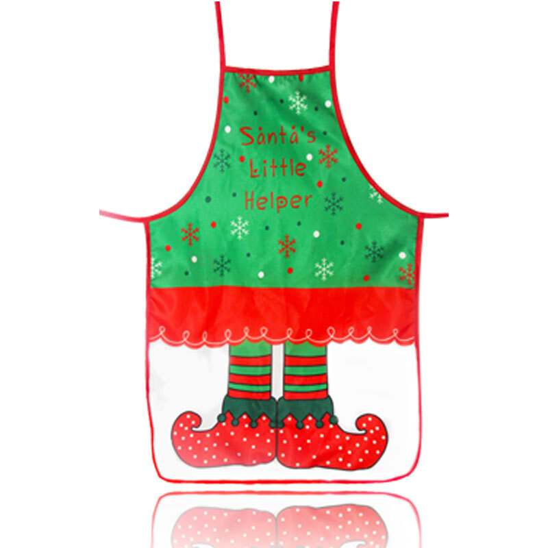 크리스마스 앞치마 패션 스타일 아프리카 여성 인쇄 폴리 에스테르 앞치마 메리 크리스마스