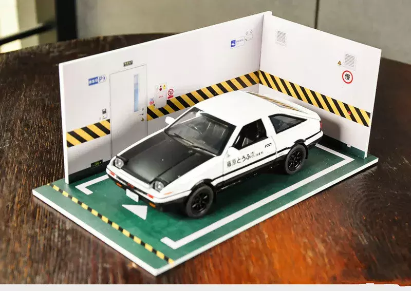 주차 공간 장면 차고 배경 벽 1/32 시뮬레이션 합금 자동차 모델 자동차 모델 PVC 보드