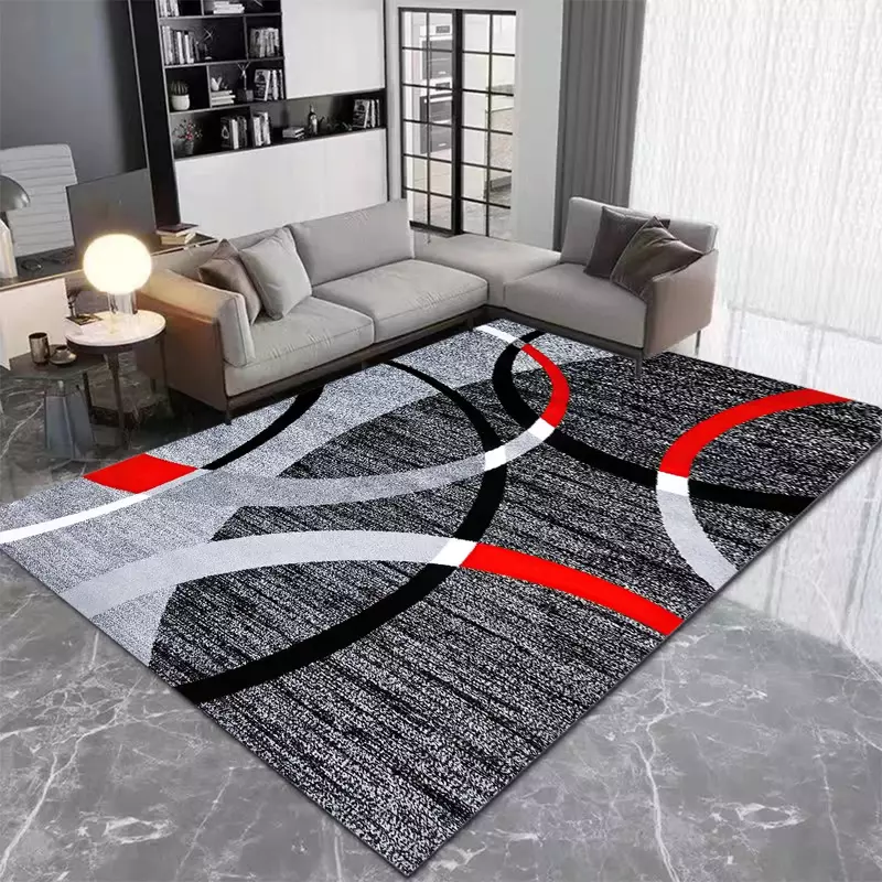 Tappeto geometrico nordico per soggiorno arredamento moderno di lusso divano tavolo tappeti per grandi aree tappetino da bagno Alfombra Para Cocina Tapis