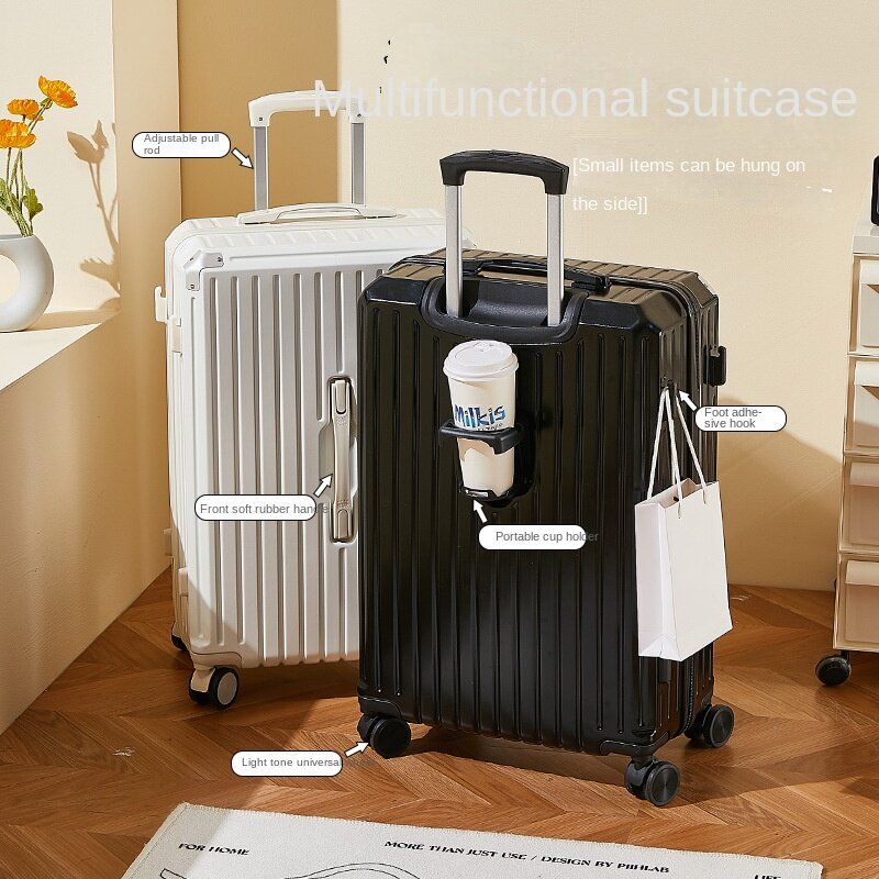 Boîte à bagages multifonctionnelle unisexe, valise d'embarquement, boîte de voyage, nouvelle tendance, grande capacité, 24, 20 pouces