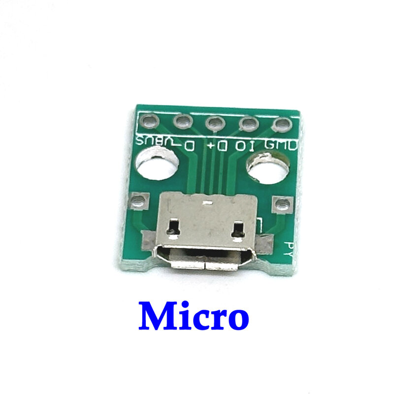 Conector Micro USB 3,1 tipo C, conector hembra de 5V, puerto de carga, cable de soldadura, placa de fijación de tornillo PH2.0, 2A