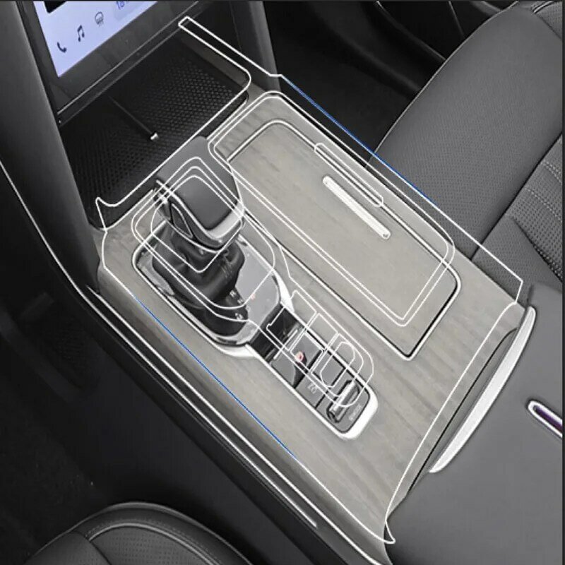 Tpu Film transparan untuk HongQi EQM5 stiker Interior mobil tengah konsol dasbor Film pelindung layar Aksesori khusus