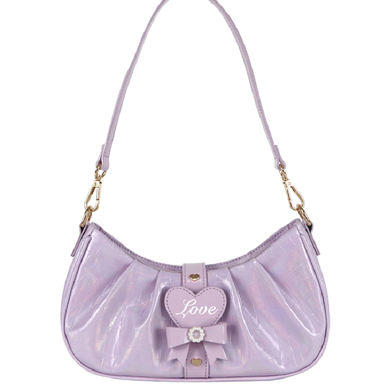 Fanchila Lolita borsa da donna borsa dolce fiocco ragazza carina JK borsa a tracolla ad alta capacità