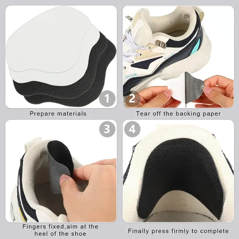 Heel Sneaker Repair support autoadesivo scarpa tacco usura foro riparazione scarpa Sticker fodera interna adesivo Anti-abrasione tacco Sticke