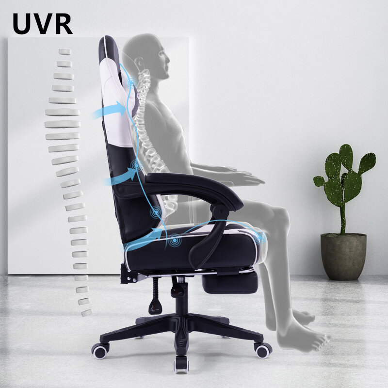 UVR Home Internet Cafe Racing Chair Reclining Office Chair Conference Chair Rotating Lift Lying WCG Gaming Chair