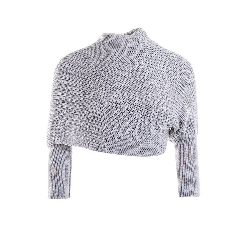 10 kolorów damski sweter z dzianiny z rękawami szalik zima ciepły szal szalik sweter Halter szalik