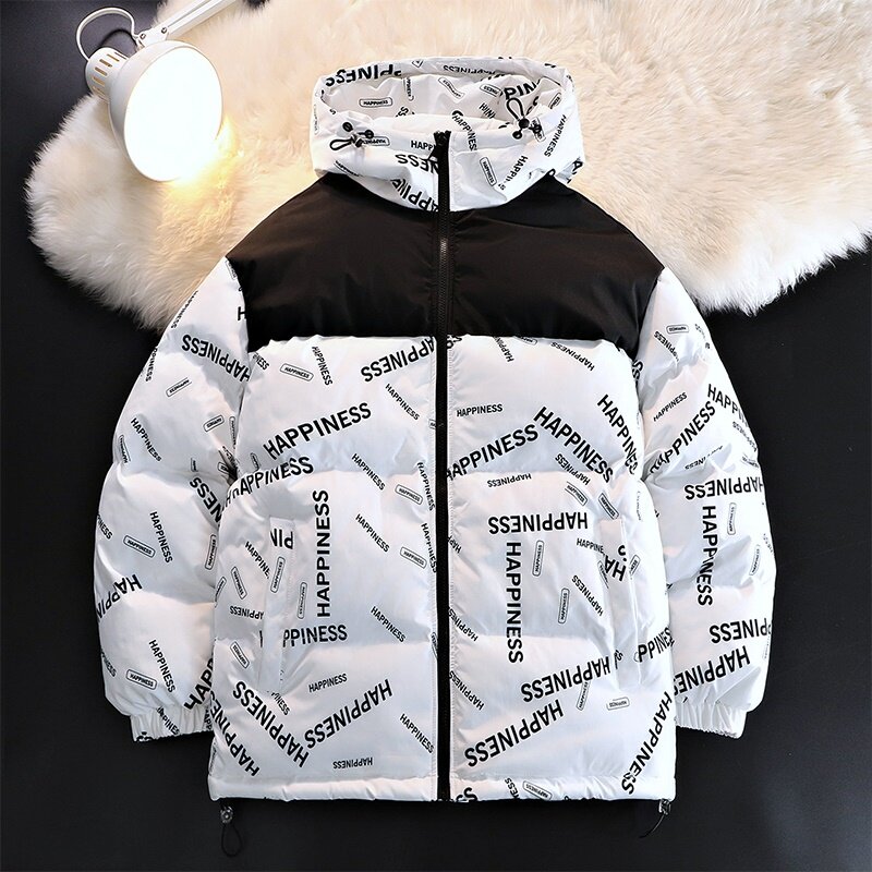 2023 Autumn and Winter New Classic Fashion Cotton-Padded Jacket Men's Casual Loose Comfortable Thick Warm High Quality Coat