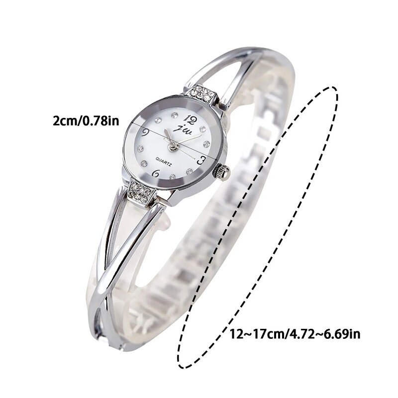 Populaire Uitgeholde Dameshorloges Mode Dames Waterdichte Armband Horloge Prachtige Kleine Wijzerplaat Luxe Vrouwen Quartz Horloge