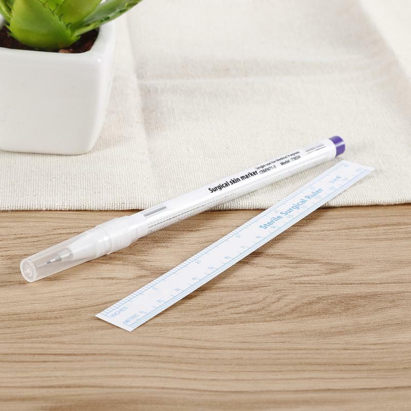 1~20PCS Permanent Eyebrow Skin Tattoo Marker Pen with Ruler Full Professional Makeup Tattoo Supplies Accessories Microblading