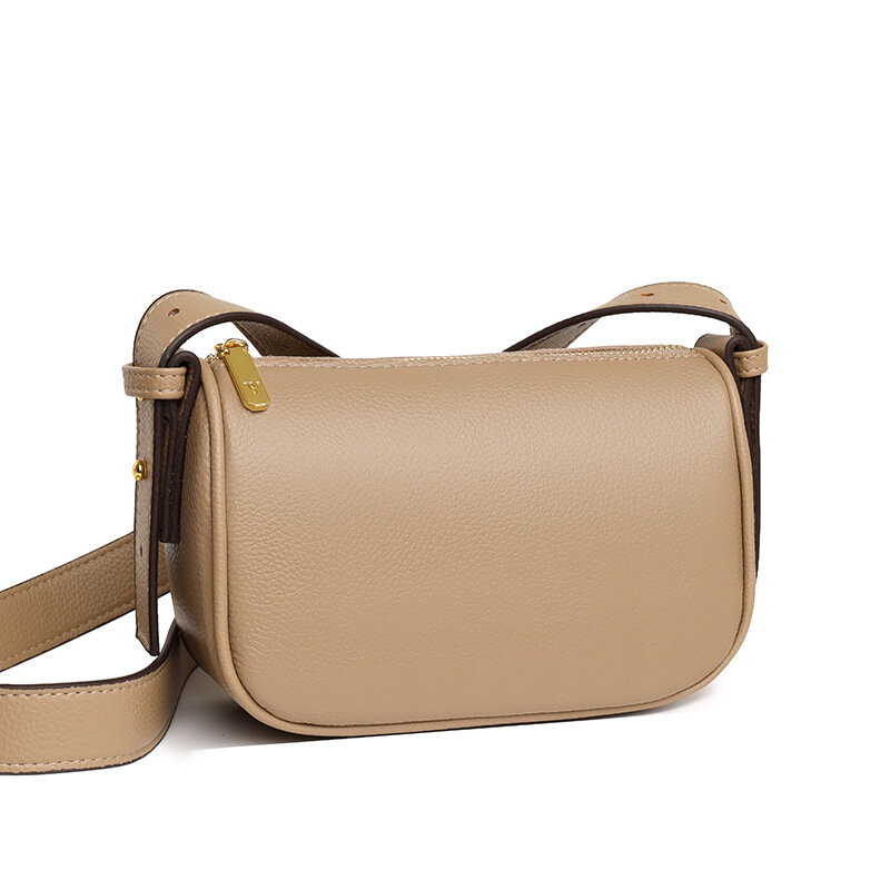 Genuine Leather Women's Handbag, Spring/summer 2023 New Trendy and Simple Single Shoulder Crossbody Bag