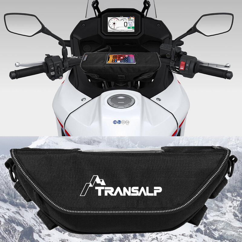 Tas penyimpanan setang sepeda motor HONDA XL750, tas penyimpanan setang tahan air dan debu 750 XL 750