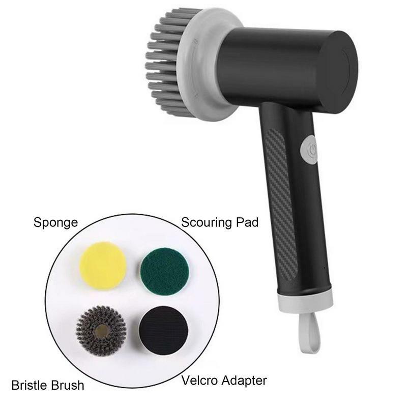 Electric Shower Scrubber 360 Degrees Rotating Shower Scrubber Handheld Household Motorized Brush Rechargeable Scrubber For