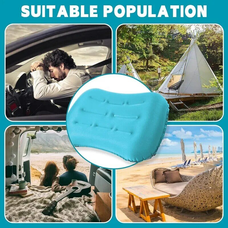 Inflatable Pillow Neck Support Ultralight Beach Camping Outdoor Rest Sleeping Fast Portable TPU Travel Air Pillows Waist Cushion