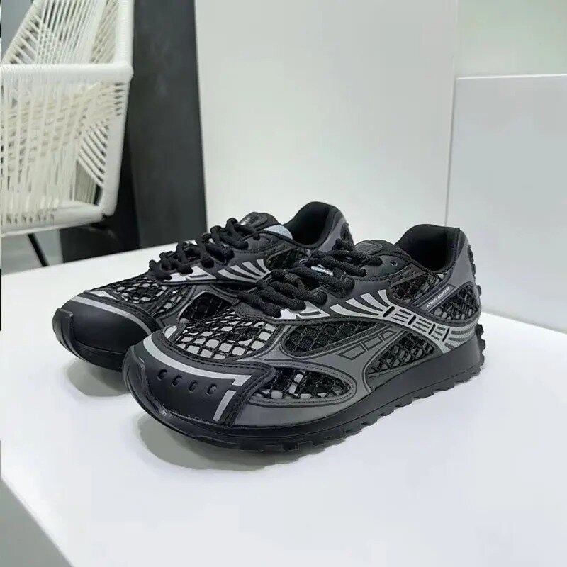 Zapatillas de deporte informales de alta calidad para mujer y hombre, zapatos planos con cordones y punta redonda, cómodos, de retales, Unisex