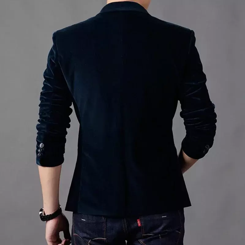 S-5XL High Quality Fashion Casual Business Party Party Shopping Work Interview Groomsmen Dress Men's Corduroy Slim Fit Blazer