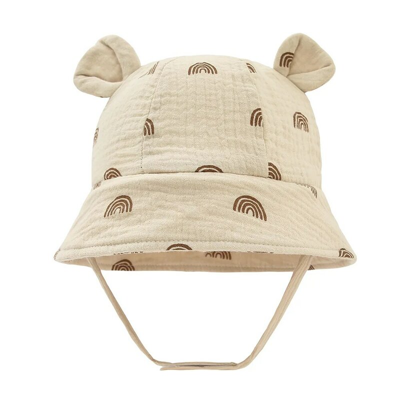 Topi Bucket เด็กสำหรับฤดูร้อนหมวกปานามาสำหรับเด็กหมวกเด็กชายผ้าฝ้ายฤดูใบไม้ผลิเด็กทารกหญิงชาวประมงหมวกกันแดด UV อุปกรณ์สำหรับทารกเด็กวัยหัดเดิน