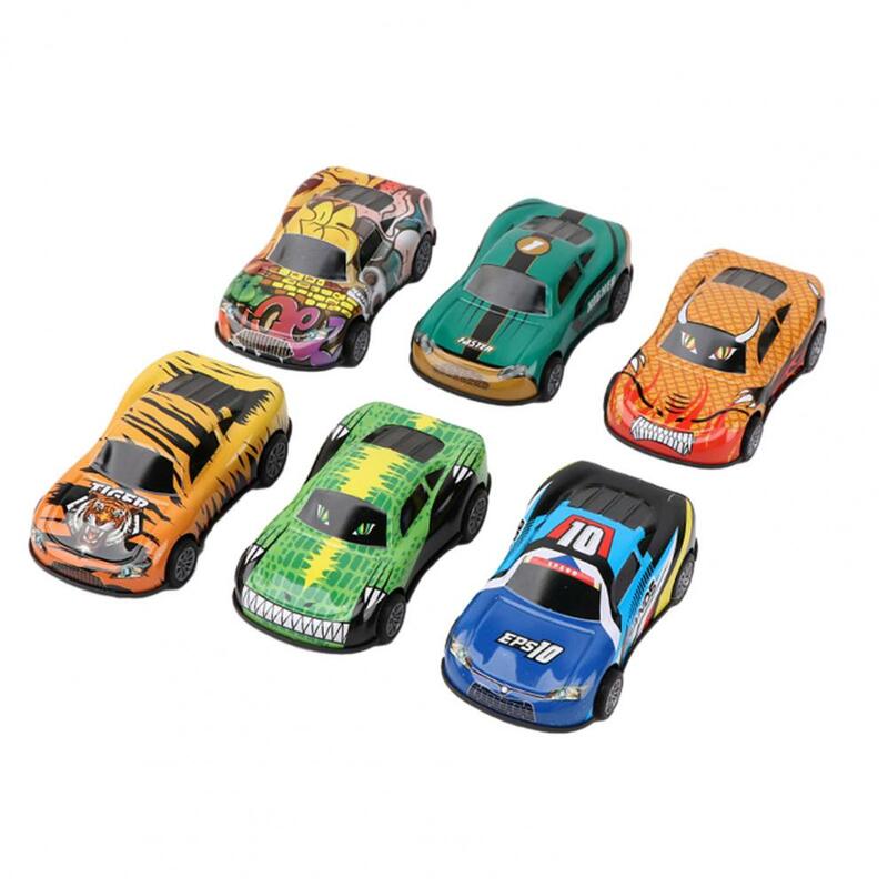 Mobil mainan Mini tarik ke belakang, mobil mainan inersia klasik untuk anak-anak tanpa baterai yang diperlukan Model plastik Mini untuk pesta