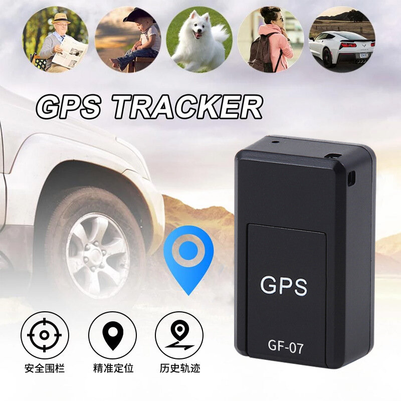 미니 GPS 차량 추적기, 실시간 추적 차량 도난 방지 분실 방지 로케이터, 강력한 마그네틱 마운트, SIM 메시지 포지셔너, GF 07