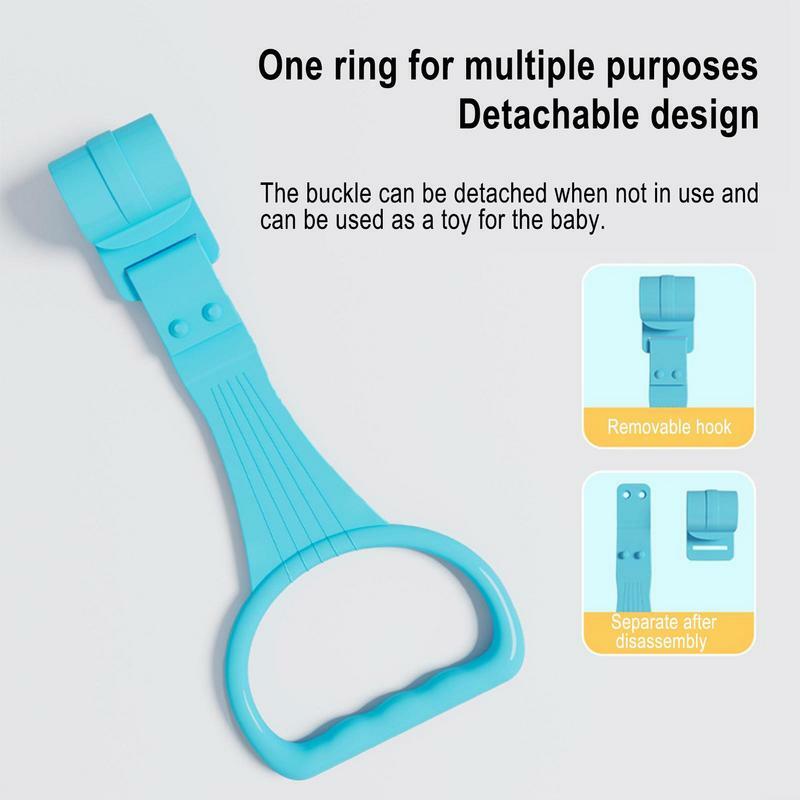 Playpen Pull Up Rings Baby 4pcs Baby Walking Exercises Assistant Crib Pull Rings Comfortable And Practical Baby Bed Stand Up