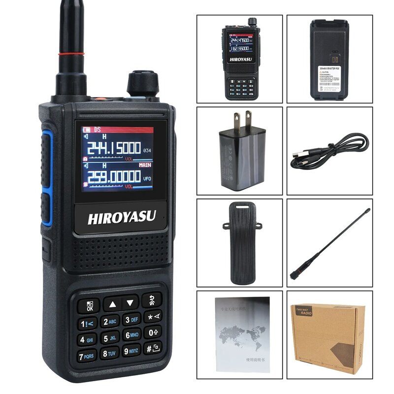 Радиостанция Hiroyasu HI-8811 Air Band, 2 диапазона Rx рация 220-260 МГц VHF UHF 330-400 МГц 4 диапазона TX & Rx, радиосканер частоты