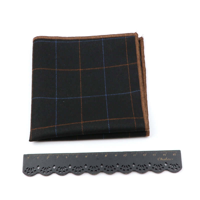 Sciarpe a fazzoletto scozzese in cotone di alta qualità abito da lavoro fazzoletti da taschino da uomo Casual tasca quadrata accessori per asciugamani regalo