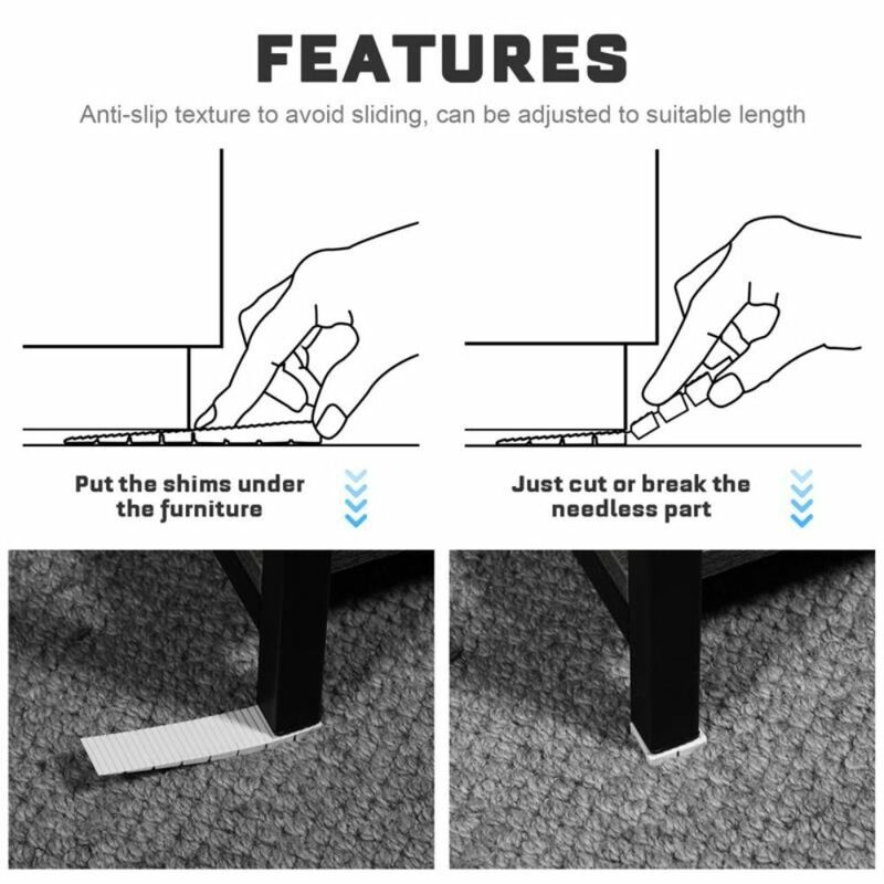 Móveis plásticos Balance Foot Pad, Tabela Nivelers, Cadeira Junta, Hardware Acessórios