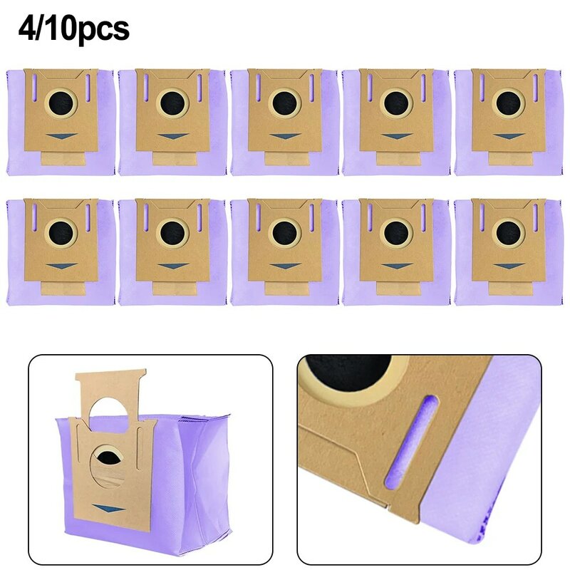 4/10pcs For Deebot Dust Bags For Deebot T8AIVI T8 T8Max N8ProPlus N8 Pro N10 Plus Household Vacuum Cleaner Accessories