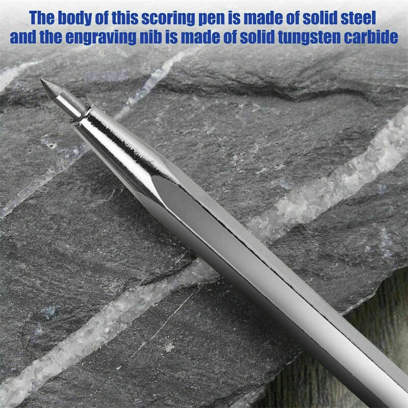 Cerâmica Telha Cortador Pen, Metal Plate, Vidro Scribing, Lettering, Tungsten Aço Facas, Pedra Carving Tool, 140mm