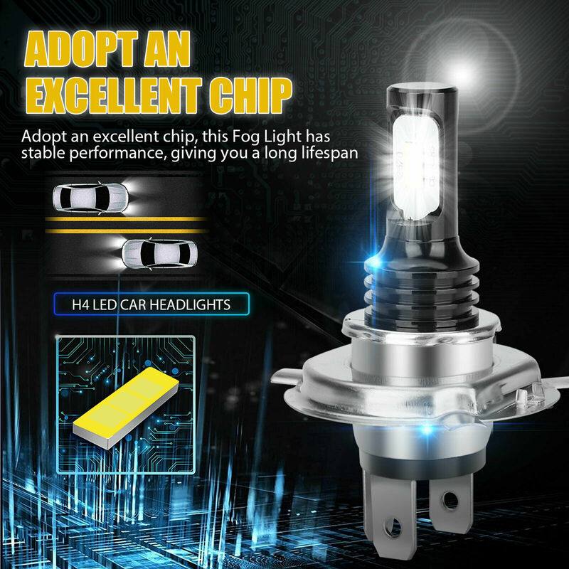 LED CSP 자동차 헤드라이트, 자동차 안개등, 9005 HB3 9006 HB4 H1h3 H16JP LED 램프, 주간 DRL 라이트, 자동 6000K, 12V, 24V, 2 개
