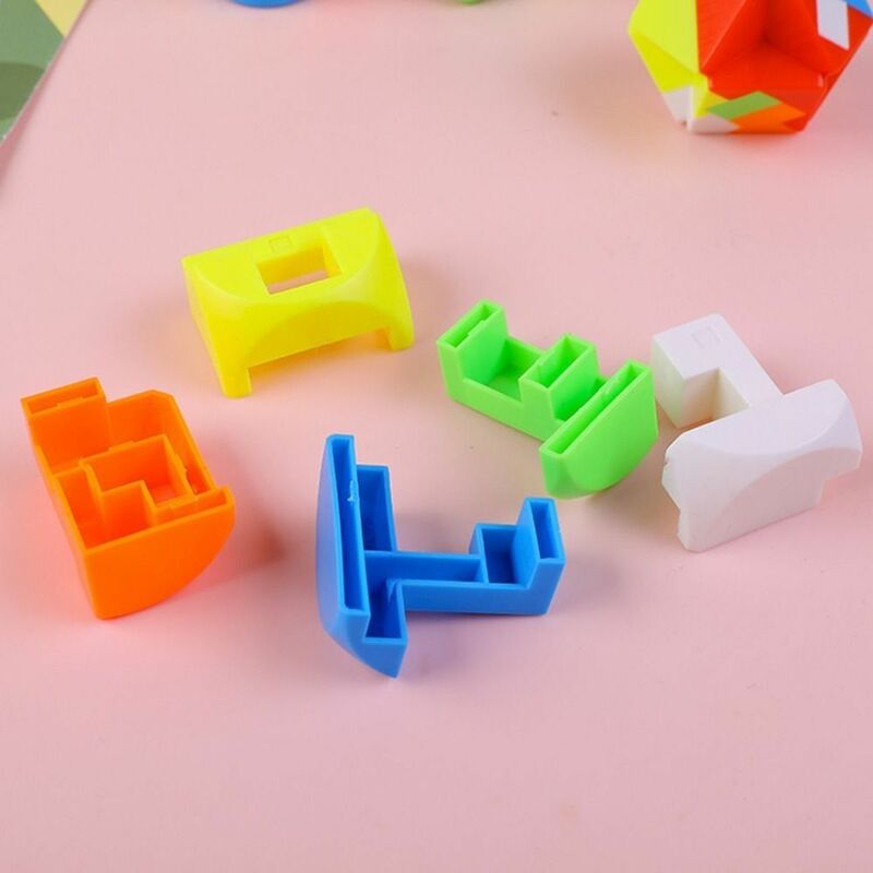 Jouets de verrouillage Luban multiformes pour enfants, casse-tête coloré, puzzle 3D, jeu de défi cérébral Montessori, dos