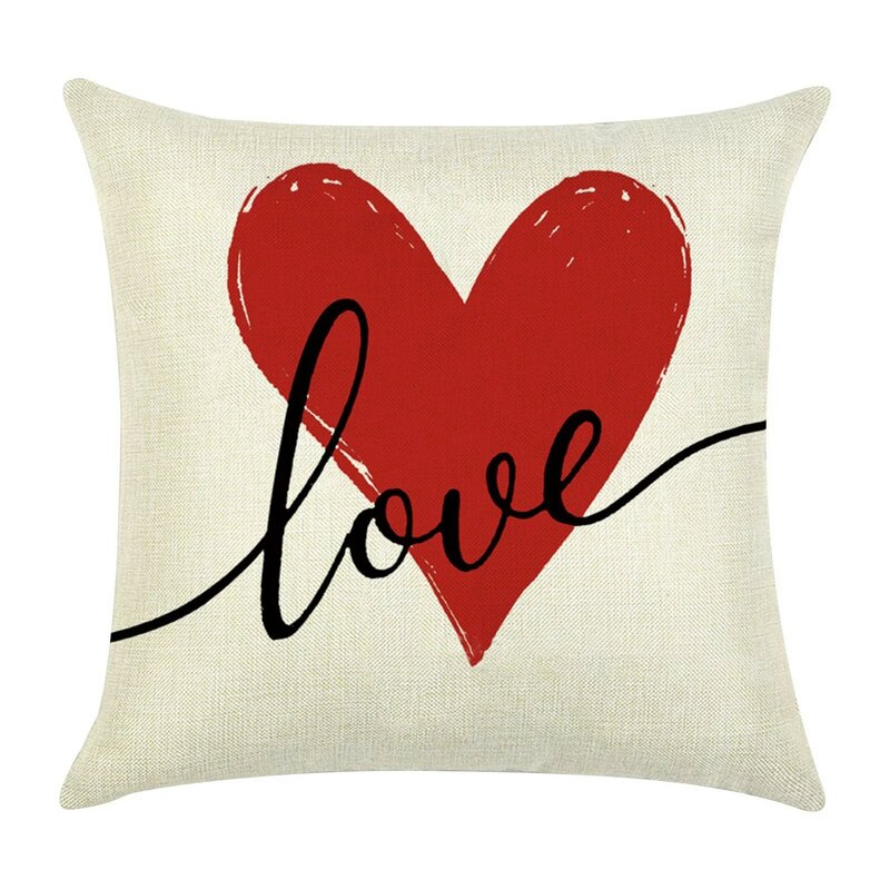 Pillowcases Valentine's Day Pillowcases Valentine's Day Decor Home Love Happy Valentine's Day Pillow Decorative Pillows
