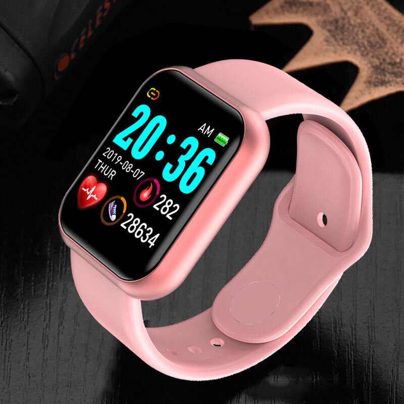 Aangesloten Horloge Kind Bericht Herinnering Smart Sport Digital Armband Activiteit Running Tracker Hartslag Kids Horloge Y68