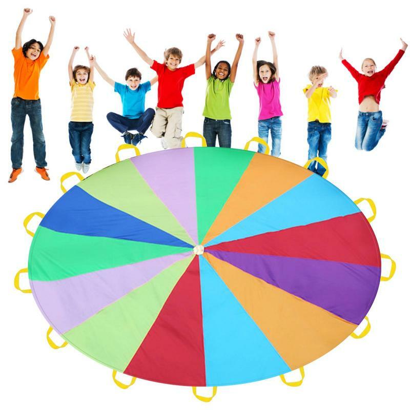 Parachute Toys For Kids Giant Parachute For Kids Equipment For Elementary School Gymnastics Equipment Outdoor Games drop ship