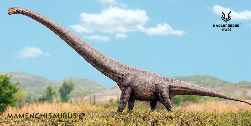 GRTOYS X HAOLONGGOOD 1/35 Mamenchisaurus Model Sauropod Dinosaur Animal Collection Scene Decor GK Birthday Gift Toy
