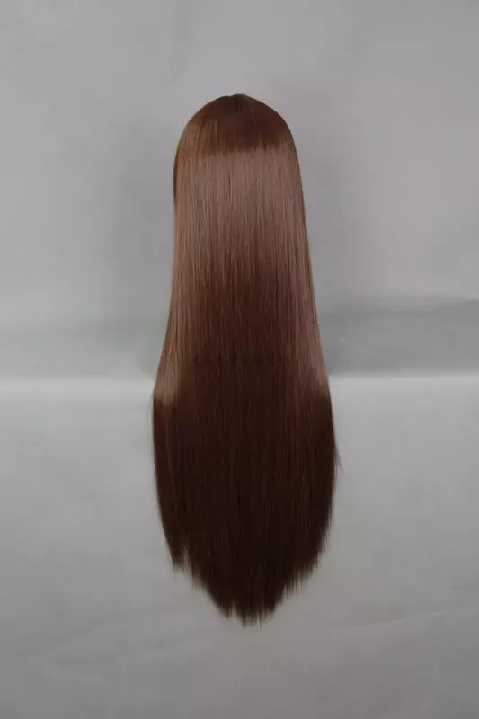 Sprzedaż hurtowa Noragami Hiyori Iki Shibuya Rin ciemnobrązowy peruka z prostymi włosami o długości 80cm