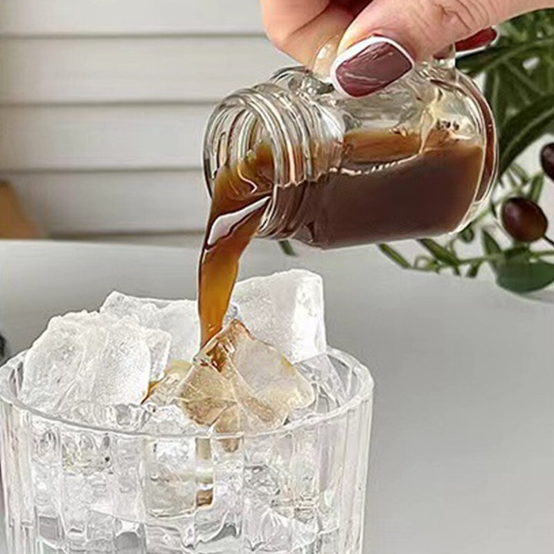 35/120ml Mini-Kaffee konzentrat Unter abfüllung versiegeltes Glas kleine Probe Wein Tasse Honig Probe Vorrats glas Lagerung Kaffee Werkzeug