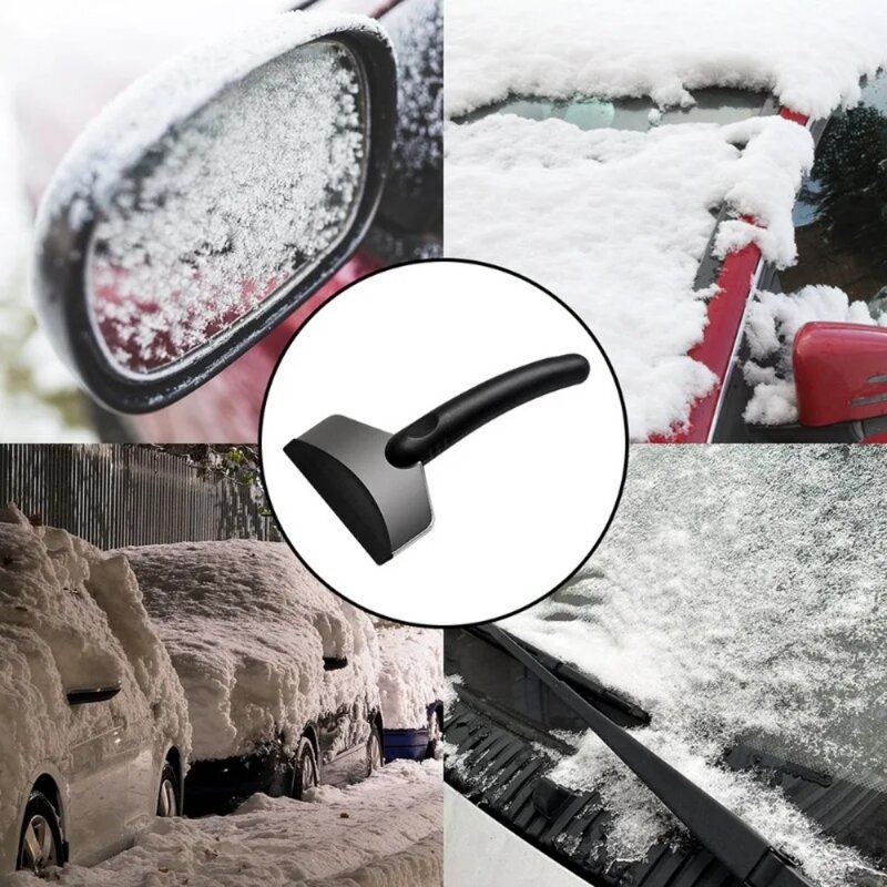 Carro pára-brisa multifuncional neve pá, descongelando limpeza ferramenta, acessórios de inverno, 2pcs