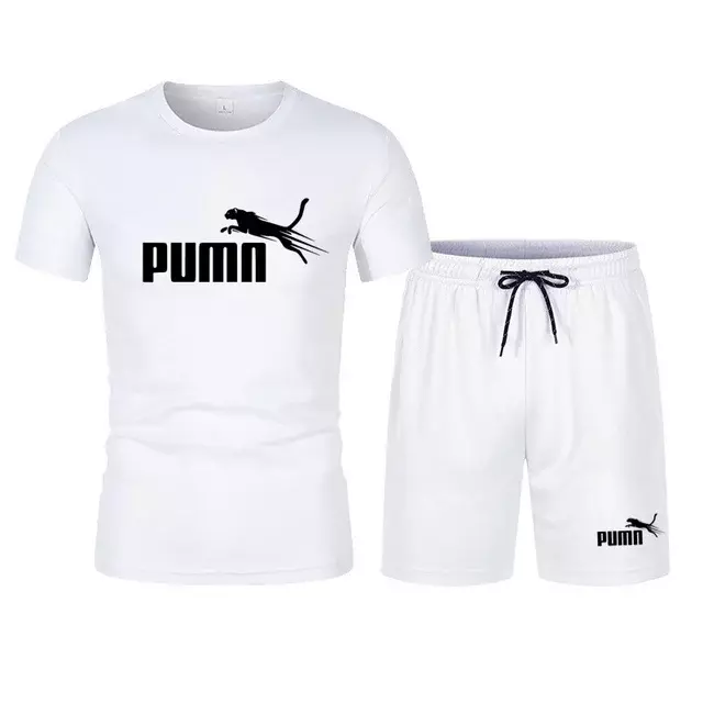 Camiseta de manga curta e calção de cinco pontos masculino, conjunto de treino, roupa de jogging casual, moda verão, novo, conjunto de 2 peças, 2024