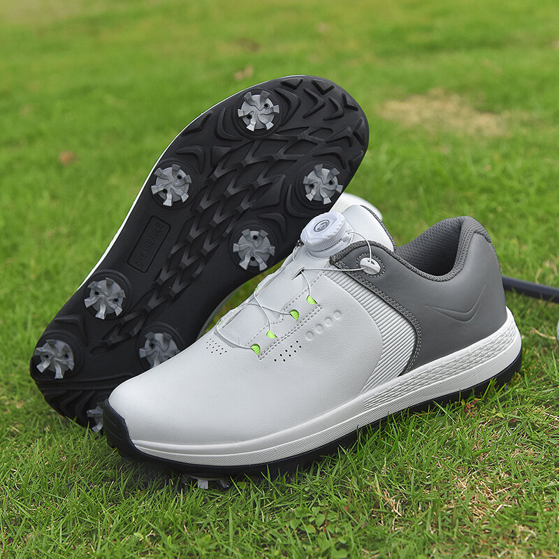 Tênis de golfe, grama ao ar livre, antiderrapante, calçados esportivos confortáveis e casuais, tênis de golfe e caminhada 39-48