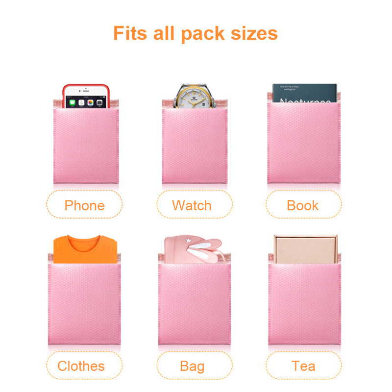 버블 메일러 핑크 폴리 버블 메일러 셀프 씰 패딩 봉투 선물 가방, 블랙 및 그린 포장 봉투 가방, 책용 30 개