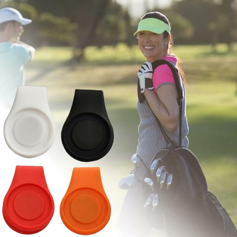 Mini Ball Marker Hat Clip  Compact Structure Silicone Hat Clip  Exquisite Magnet Golf Hat Clip