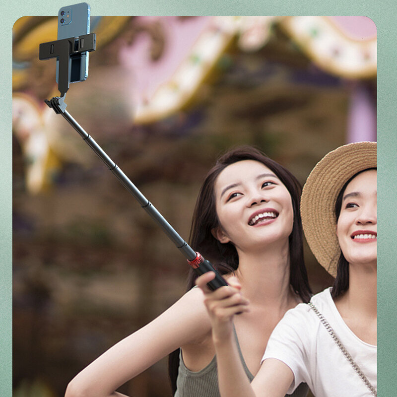 Xiaomi ขาตั้งกล้องเซลฟี่แบบสามขาที่วางโทรศัพท์มือถือขาตั้งกล้องสามขาบลูทูธพร้อมรีโมทคอนโทรลวงแหวนไฟ
