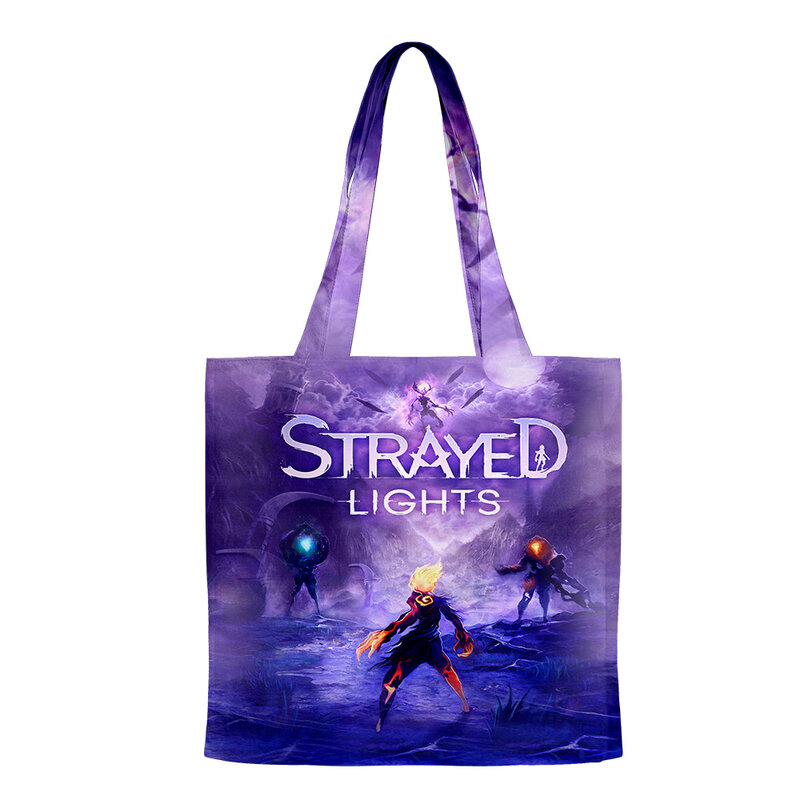Strayed Lights Game Bag Shopping Bags Reusable Shoulder Shopper Bags Casual Handbag 2023 New Harajuku Bags