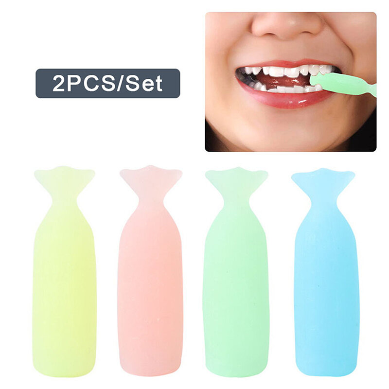Alinhador ortodôntico para chewias, dentes de silicone, mordida dente mastigar alinhadores, aparelhos invisíveis, 1PCs, 2PCs