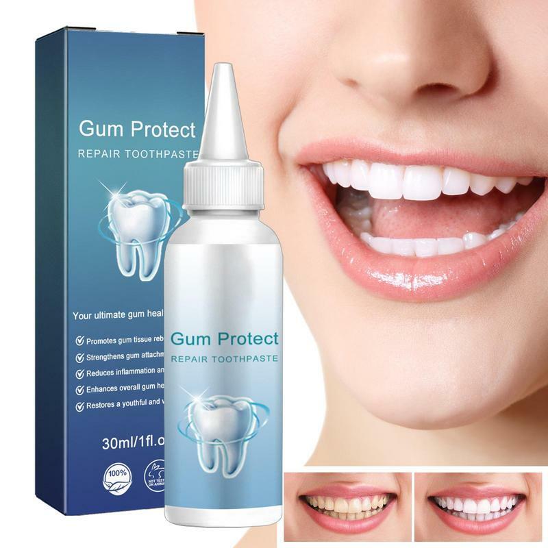 Pasta de dientes reparadora brillante, pasta de dientes suave para limpieza Oral y dental, aliento fresco, cuidado de los dientes, 30ml
