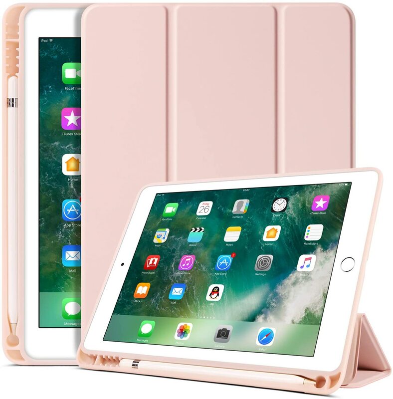 Чехол книжка подставка Smart Case для планшета iPad Air 2 Air 4 5 10.9 air 3 10.5 Ipad 10.2 Pro 10.5 11 2022 M2 9.7 Mini 5 mini 4 отделение для Apple Pencil